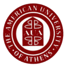 Courses American University of Athens Logo
